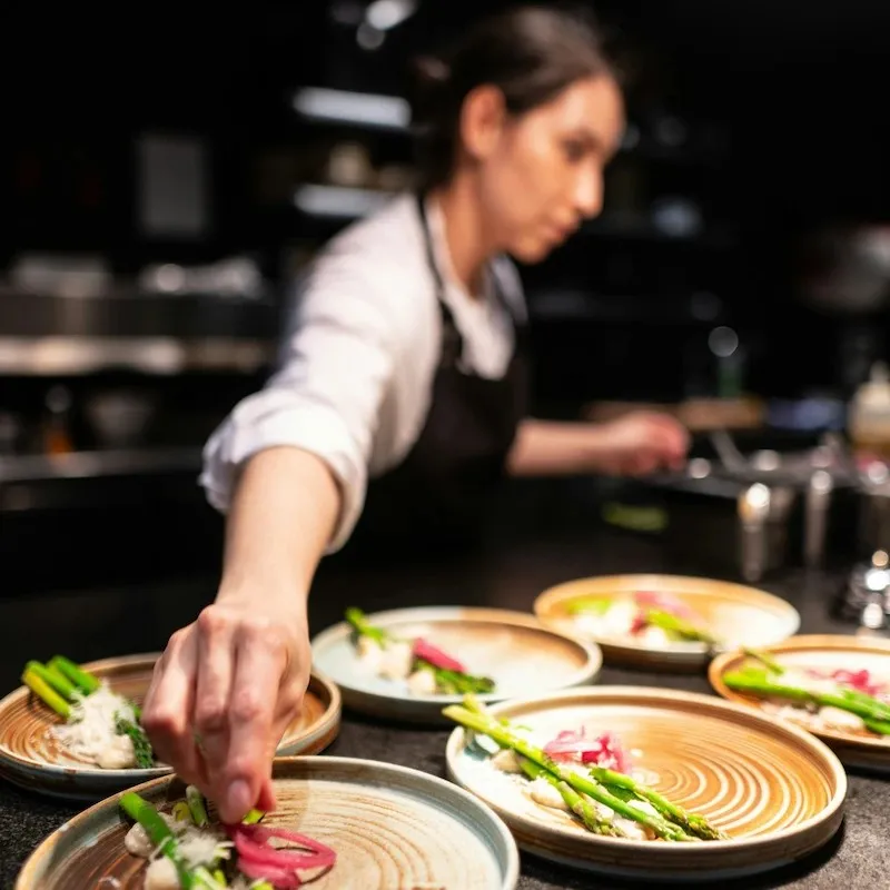 Photo of beautifully arranged food