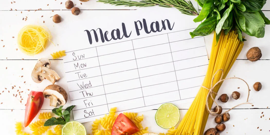 Image of a blank meal plan