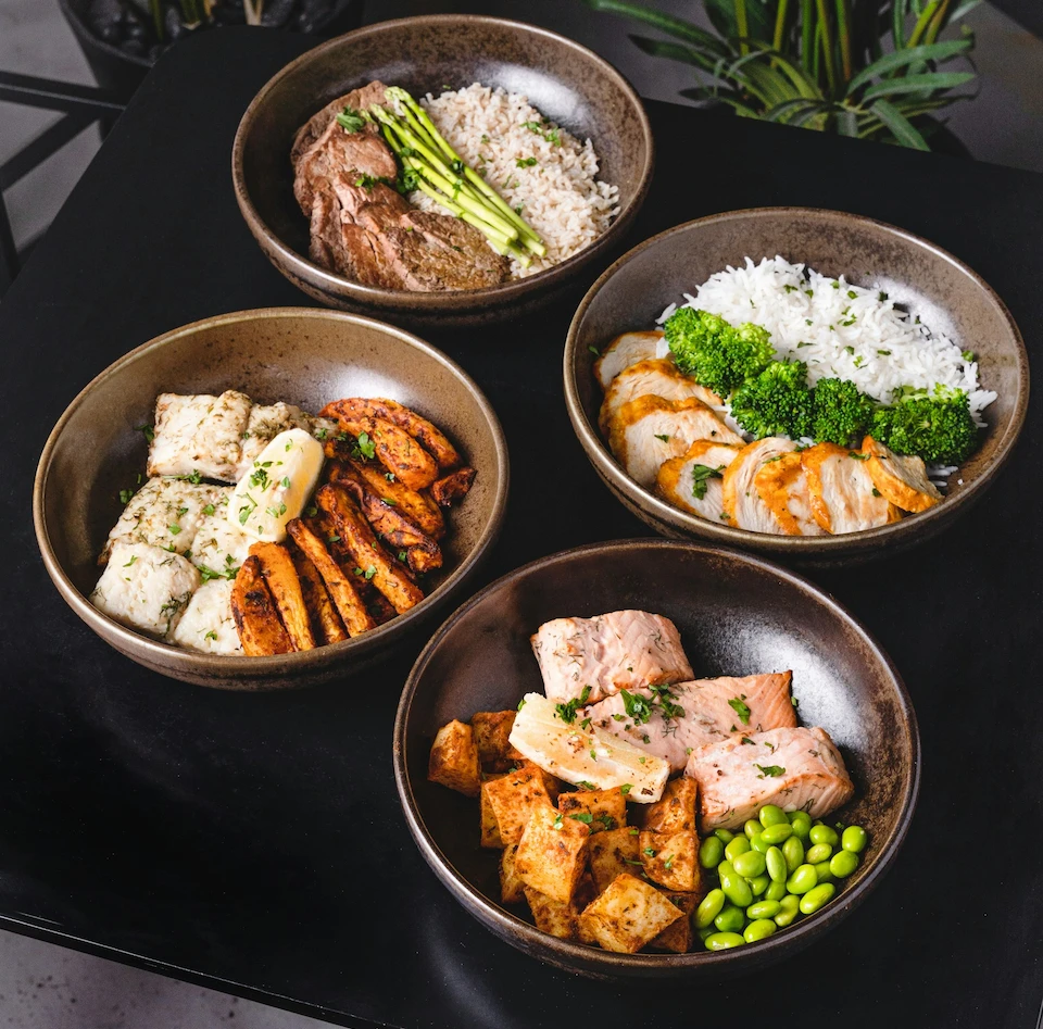 Collage of various meals