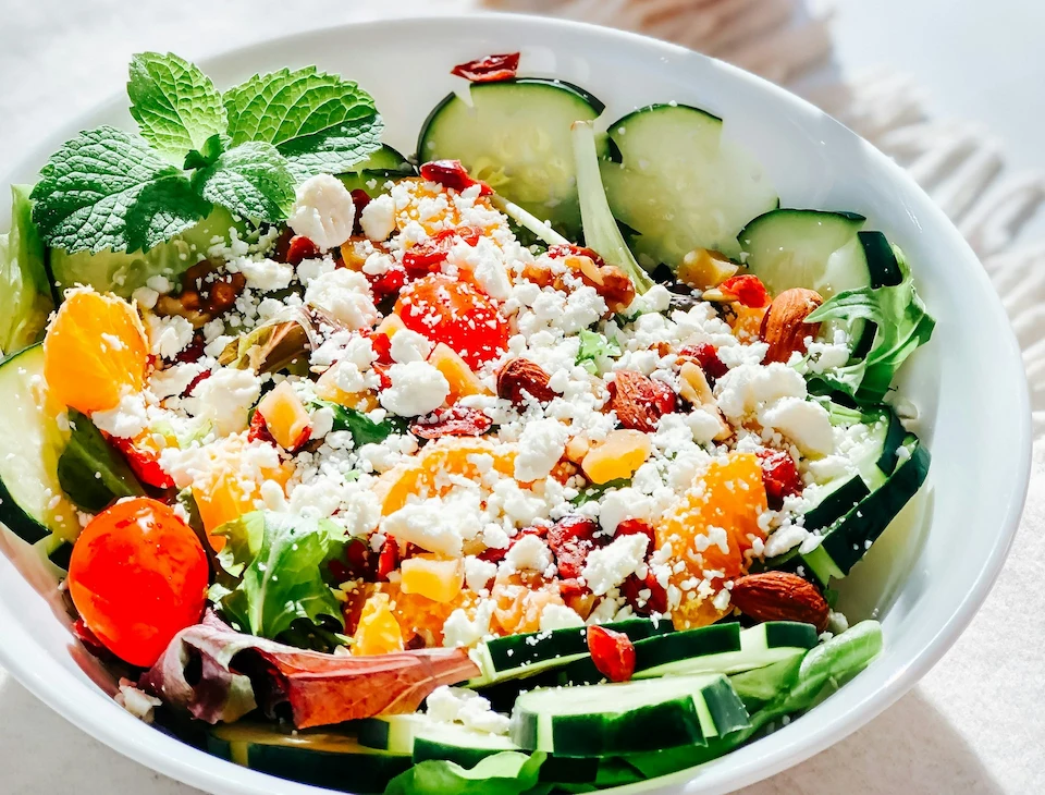 Photo of a greek salad
